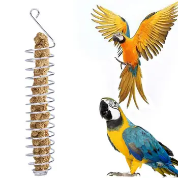  Кормушка для попугаев из нержавеющей стали Корзина для овощей Держатель Cotaniner Устройство для кормления Птичья клетка Игрушка для кормления