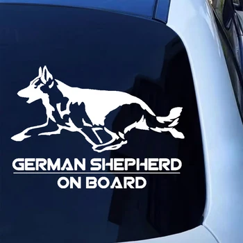 CS-1615 # 20 * 14 см немецкая овчарка на борту забавная наклейка на автомобиль виниловая наклейка для авто наклейки стайлинг украшение автомобиля