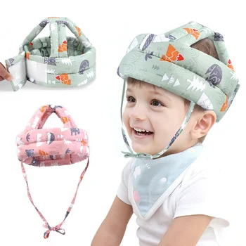 Новый детский защитный шлем Защита головы Головной убор Малыш Противопадения Дети учатся ходить Аварийная кепка Детские шляпные аксессуары