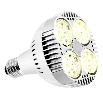 E27 Лампа для растений Лампочка 35 Вт Светодиодный светильник для выращивания растений Полный спектр теплого белого света для крытой садовой теплицы