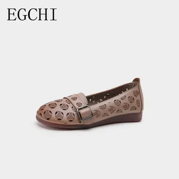 egchi дизайнерские туфли на плоской подошве женские лоферы с вырезом девушки скользят на нарядную обувь летние мокасины женщина вождение обувь бесплатная доставка