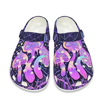Beliodome Magic Mushroom Design Садовые сабо для женщин Летние сандалии Легкая спортивная обувь для ходьбы Взрослые сабо для пляжа