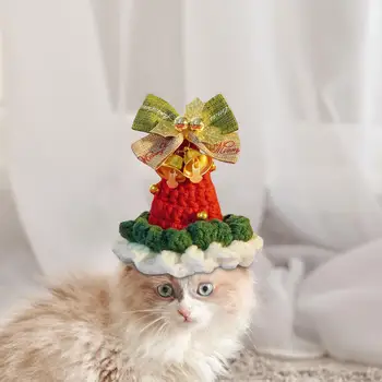 Рождественская собачья шапка Косплей Вязаная шапка для домашних животных для ежедневного ношения косплея День рождения