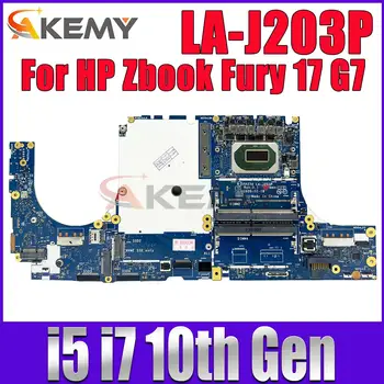 FPZ50 LA-J203P для материнской платы ноутбука HP Zbook Fury 17 G7 с процессором i5-10400H i7-10750H i7-10850H DDR4 M20101-601 M20102-001