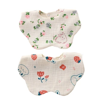 5pcs Стильные и практичные нагрудники-банданы Мягкие и впитывающие нагрудники для новорожденных Нагрудники защищают одежду от слюни и слюны