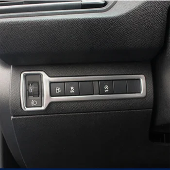  Декоративная крышка переключателя фар из нержавеющей стали Для автомобильных аксессуаров Peugeot 308 308s 408 2015 2016 2017