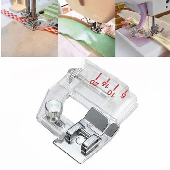  Прозрачные аксессуары для бытовых швейных машин Регулируемая широкая и узкая прижимная лапка для зафланцовки