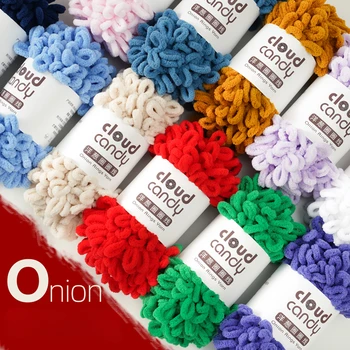 100 г / мяч конфеты цветная круг пряжа нить для вязания спицами и крючком DIY ручное вязание шарф шапка
