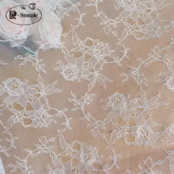 Новый бордюр Цветок Волнистый край Мягкое кружевное ткань Свадебное платье Детская занавеска Жаккард Безопасная для кожи Удобная ткань RS4240