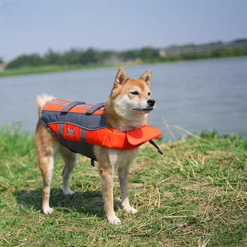 Спасательные жилеты для собак Плавательный жилет Корги Закон Бой Тедди Баго Большие и средние домашние животные Летняя одежда для игр Принадлежности для собак