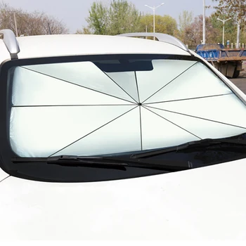  Высокое качество Многофункциональное переднее ветровое стекло Солнцезащитный козырек Солнцезащитный козырек Теплоизолированный складной зонтик для автомобиля Внедорожник Универсальный простой в использовании