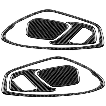 для Chevrolet Camaro 2016 -2020 Углеродное волокно Автомобильная внутренняя дверная ручка Крышка рамки Отделка дверной чаши Наклейка дверного замка Отделка