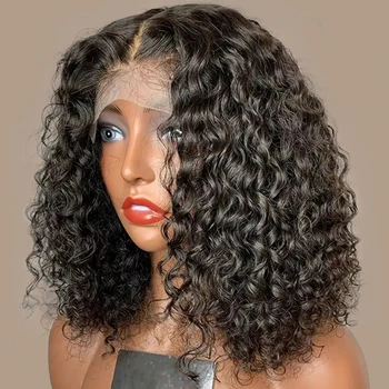 Прозрачные фигурные кружевные парики боб человеческие волосы 13x4 hd кружевной боб парик бесклеевые парики из человеческих волос для женщин, предварительно выщипанные в продаже