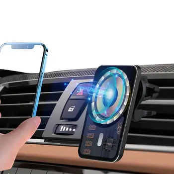 Беспроводное автомобильное зарядное устройство Быстрая зарядка Авто зажим Автомобильное зарядное устройство Крепление для телефона Лобовое стекло Приборная панель Вентиляционное отверстие Держатель телефона для IOS