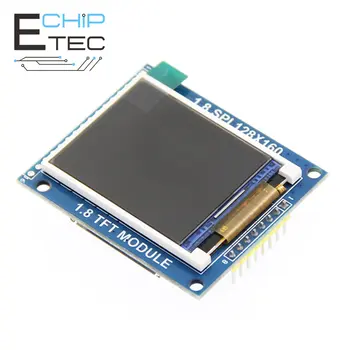 1,8 дюйма 128 * 160 последовательный SPI TFT ЖК-модуль Дисплей + адаптер печатной платы Питание IC SD Разъем для Arduino 1,8 '' 128x160