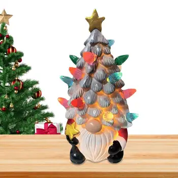 Рождественская безликая кукла Милые безликие кукольные украшения с огнями Гномы Украшения для дома Гном Рождественские украшения для дерева дома