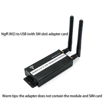 Беспроводной адаптер NGFF M.2 Key B на USB со слотом для SIM-карты для модуля WWAN/LTE/4G для настольного компьютера/ноутбука