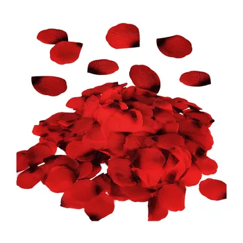 3000 шт. Искусственные лепестки роз с красным цветком для свадебного прохода, вечеринки и стола, вазы, украшения для дома