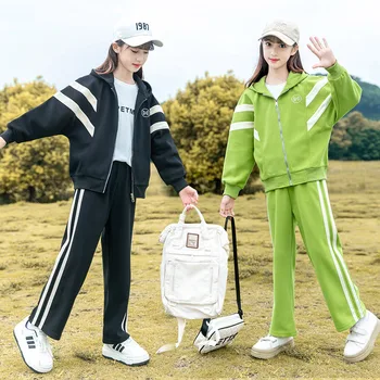 Бейсбольная куртка для девочек Подходит Весна Осень 2023 Новый модный тренд Свободный стиль Спортивные комплекты Молодежная одежда Teeange Kids Boutique