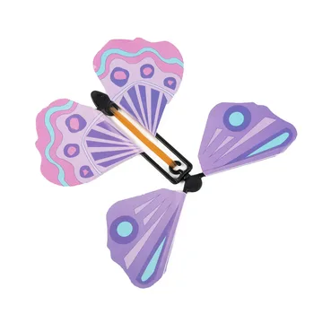  Бытовая бабочка Реквизит Детские подарки Красивые ремесла Украшение Летающий орнамент ручной работы Пластик Случайный цвет