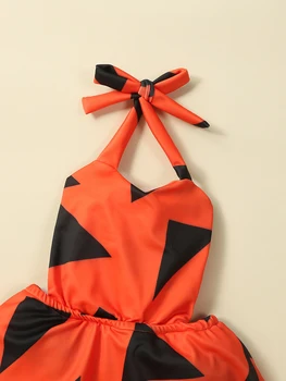 Симпатичный цветочный купальник с оборками и бантом для пляжной одежды для девочек