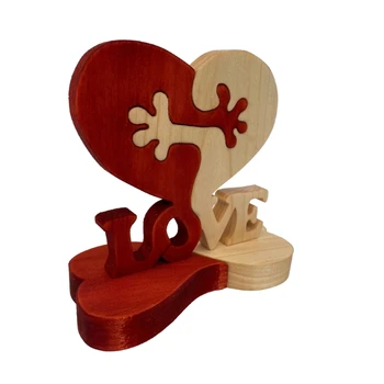 Объятия Символ Любви День Святого Валентина Деревянное Сердце Орнамент Любовные Знаки Сердце Декор
