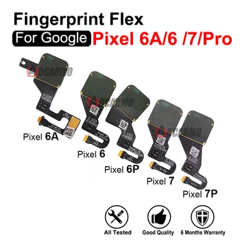 Кнопки отпечатков пальцев Гибкий кабель для Google Pixel 7 6 Pro 6Pro 6A 7Pro Оригинальные запасные части