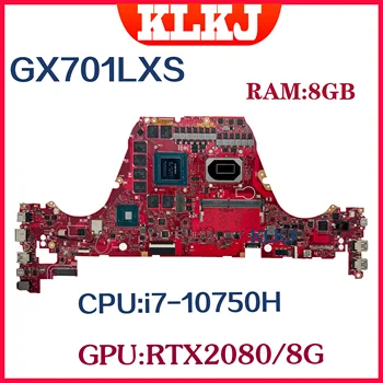 Материнская плата Dinzi GX701LXS для материнских плат Asus ROG Zephyrus S17 GX701L GX701LXS ноутбука с процессором i7-10750H RTX2080S-V8G 8 ГБ оперативной памяти
