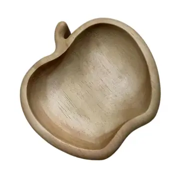  Деревянный поднос для хранения орехов Разделенный сервировочный поднос, подходящий для сервировки блюд Сервировочные тарелки Чипы и соус