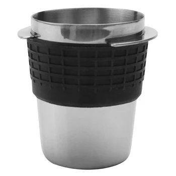  чашка для дозирования кофе нюхательная кружка для эспрессо-машины износостойкая чашка для дозирования кофе из нержавеющей стали-серебро