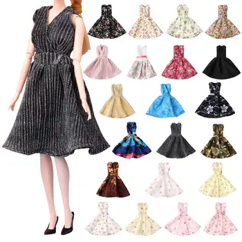 2023 Новейшее кукольное платье Модная повседневная одежда ручной работы для девочек Кукла Цветочные платья для 30 см Аксессуары для куклы DIY Девочка Подарок Игрушка
