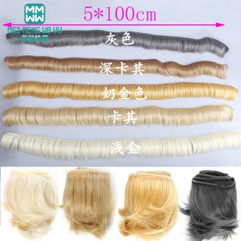5 см * 100 см Куклы Аксессуары Цветные парики для 1/3 1/4 SD / BJD diy Модификация челки прическа