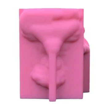 Силиконовый 3D рюкзак Девушка Ваза Свеча Форма Девушка Цветочный Горшок Силиконовый Моль Розовый Для Изготовления Мыла Творческая Форма