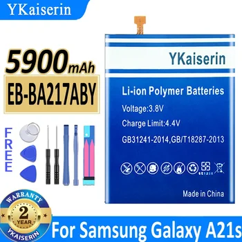 YKaiserin Аккумулятор 5900 мАч EB-BA217ABY A12 для Samsung Galaxy A21s SM-A217F SM-A217M SM-A217F SM-A125F A125 A125H M02 A02 A02 A025