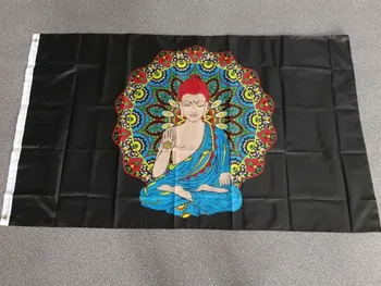 Xiangying 90x150см Бодхисаттва Будда Будда Буддийский идол Мир Безопасность Флаг