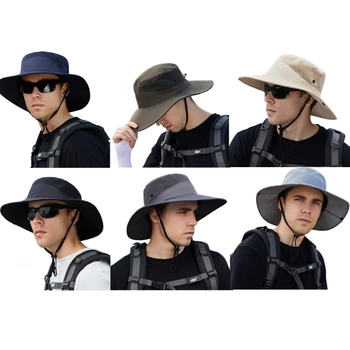 Походная шапка Шапка с защитой от ультрафиолета Шляпа для рыбалки Шапка для защиты от сафари 066F