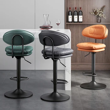Island Барные стулья Вращающийся скандинавский салон Современный кухонный стул Дизайн Кофе Cadeiras Sandalye Sillas Мебель HD50BY