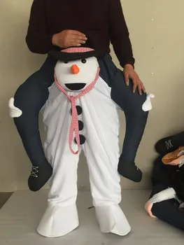 Фантазия Талисман Костюм Унисекс Косплей Новинка Езда на снеговике Рождественский костюм Хэллоуин Аттракцион Костюмы несут штаны