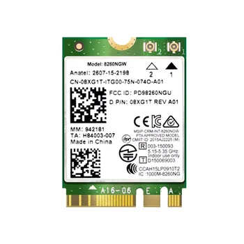 8260 8260NGW WiFi Card 2.4G / 5 ГГц 867M Bluetooth 4.2 NGFF M.2 WiFi Модуль беспроводной карты для Intel AC 8260