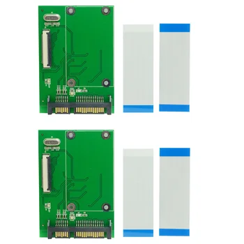 2X 1,8-дюймовый 40-контактный жесткий диск ZIF/CE SSD HDD на 7+15 22-контактный адаптер SATA Плата преобразователя