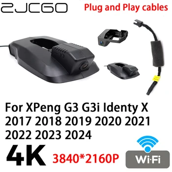 ZJCGO 4K 2160P Автомобильный видеорегистратор Видеорегистратор Видеорегистратор Plug and Play для XPeng G3 G3i Identy X 2017 2018 2019 2020 2021 2022 2023