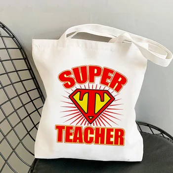  Новый супер учитель печатная сумка для женщин леди подарок холщ сумка принадлежности забавная сумка через плечо сумка для покупок большие сумки для мужчин