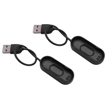 2X USB-кабель для зарядки Mi Band 4 Сменный адаптер зарядного устройства Millet Miband 4 Smart Wrist Strap Accessories