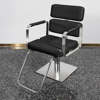  Нержавеющая сталь Простые парикмахерские стулья Табурет Подъемная стрижка Парикмахерские стулья из нержавеющей стали Silla Мебель для парикмахерской QF50BC