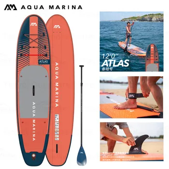 AQUA MARINA Upgrade ATLAS Стоячая доска для серфинга 366 см Водные виды спорта EVA Нескользящий SUP Надувная доска для серфинга Лонгборд с насосом