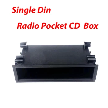 1 Din Авто Радио CD Box Приборная панель Отделка Карман Рамка Чехол Single DIN Приборная панель Коробка для хранения Органайзер Универсальные автомобильные аксессуары