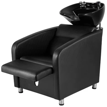 US Стул для шампуня с керамической раковиной Миска и стулья для шампуня супер качества Удобные миски и стулья для шампуня в салоне