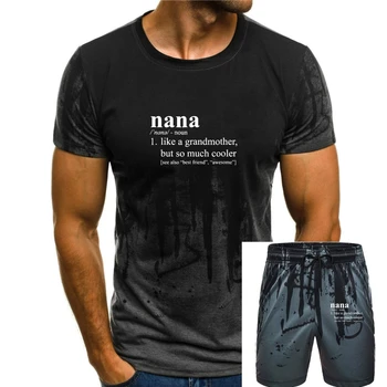 подарочная футболка-женская футболка-черная Нана похожа на намного круче бабушки, но