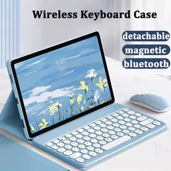 Магнитный чехол для Redmi Pad SE 11 дюймов 2023 6 11 дюймов 6 Pro 11 5 Pro 5 11 Чехол для клавиатуры Redmi Pad 10,61 дюйма с клавиатурой и мышью