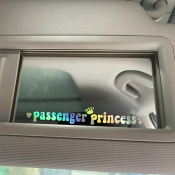Пассажирская принцесса автомобильные наклейки забавные креативные наклейки для автомобильных зеркал заднего вида15 см * 2,3 см